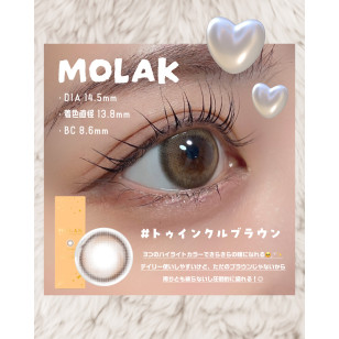 MOLAK 1day Twinkle Brown モラク ワンデー トゥインクルブラウン